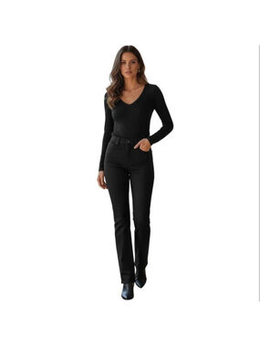 HUDSON Barbara Super Skinny Jeans in Black #89‎ Size 31